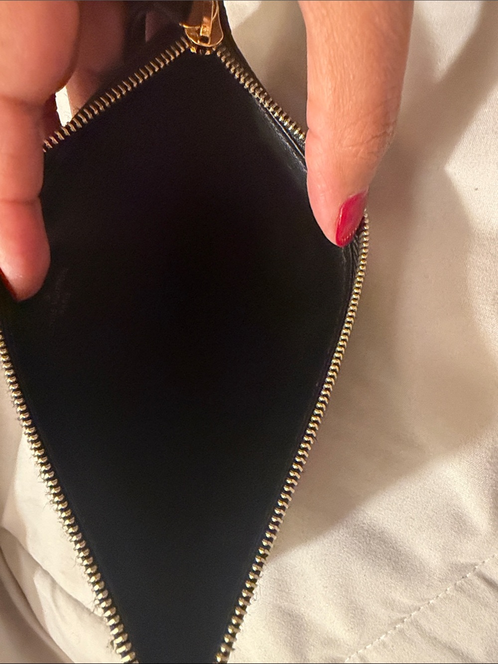Louis Vuitton Black Embossed Monogram zip insert/card holder - Picture 6 of 15